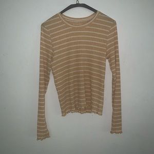 AE Yellow Striped Long Sleeved